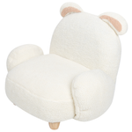 Kindersessel Teddy-Optik cremeweiss Tierform Hase KANNA
