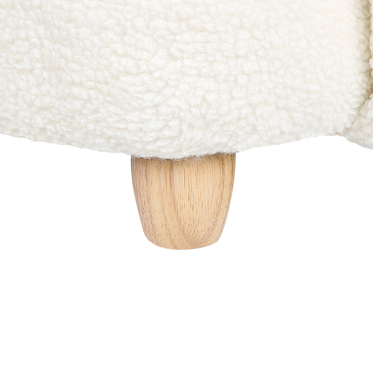 Kindersessel Teddy-Optik cremeweiss Tierform Hase KANNA