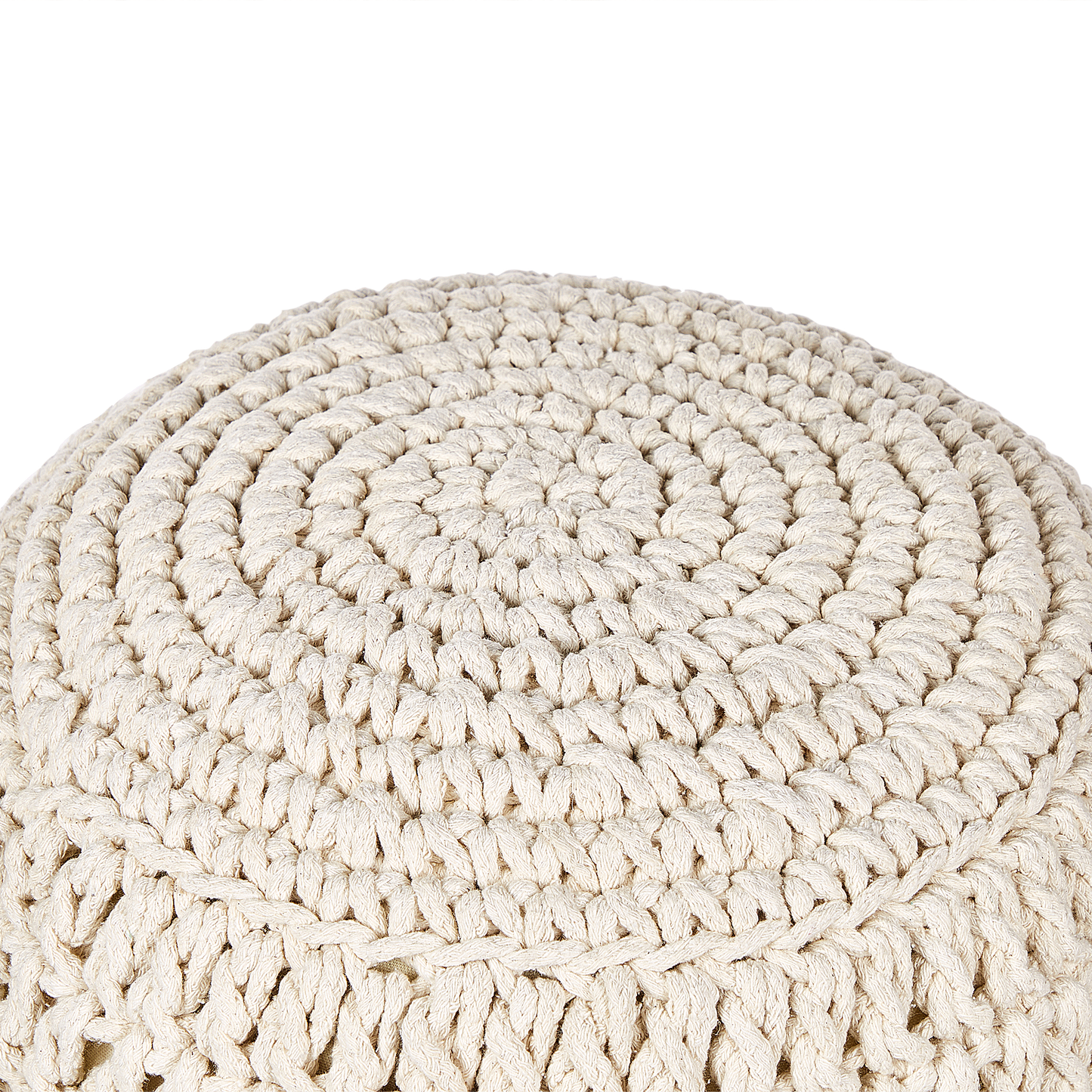 Pouf Baumwolle creme ø 40 cm ARPATU