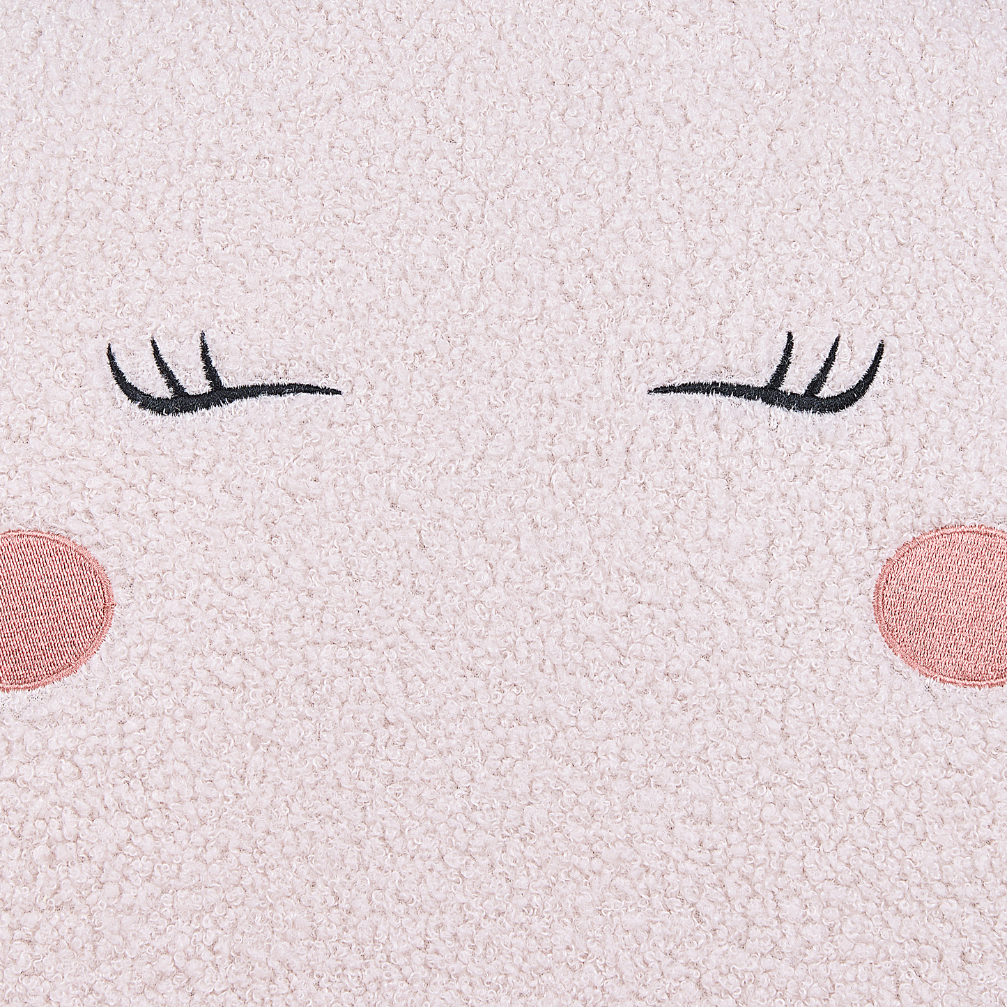 Kindersessel Teddy-Optik pastellrosa Tierform Einhorn LULEA