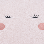 Kindersessel Teddy-Optik pastellrosa Tierform Einhorn LULEA