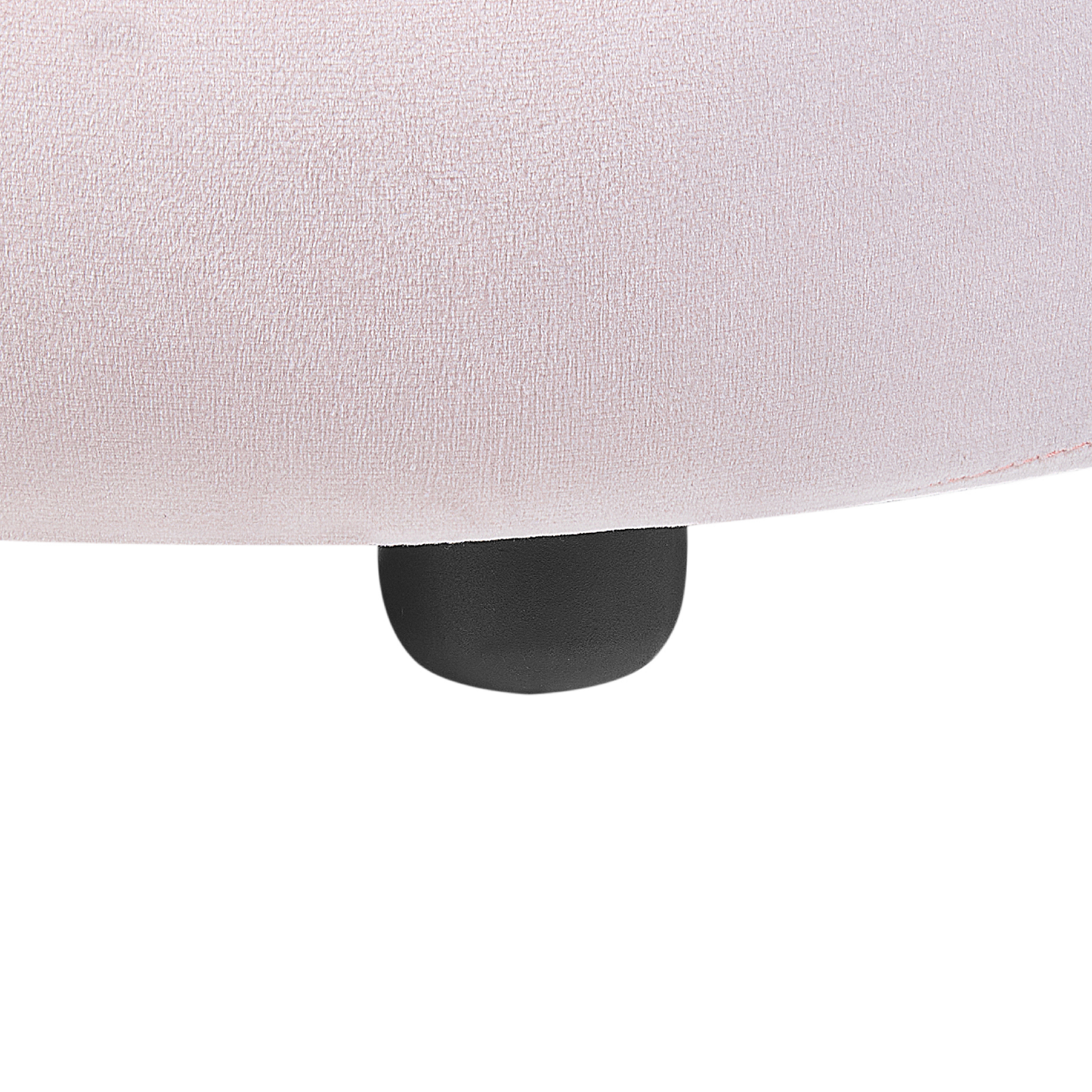 Kindersessel Samtstoff pastellrosa Kronenform VEGA