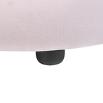 Kindersessel Samtstoff pastellrosa Kronenform VEGA