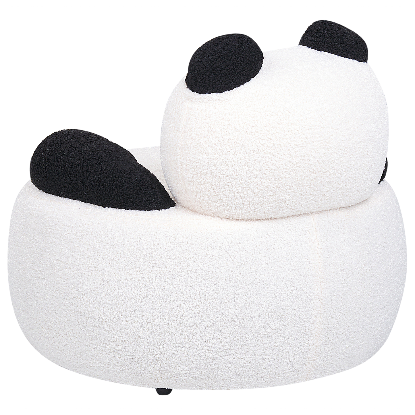 Kindersessel Bouclé weiss / schwarz Tierform Panda VIBY