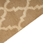 Teppich Jute beige 160 x 230 cm marokkanisches Muster Kurzflor MERMER