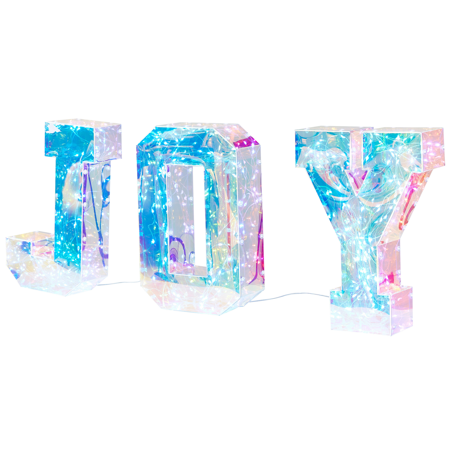 LED Dekoration Schriftzug CASTOR Bunt