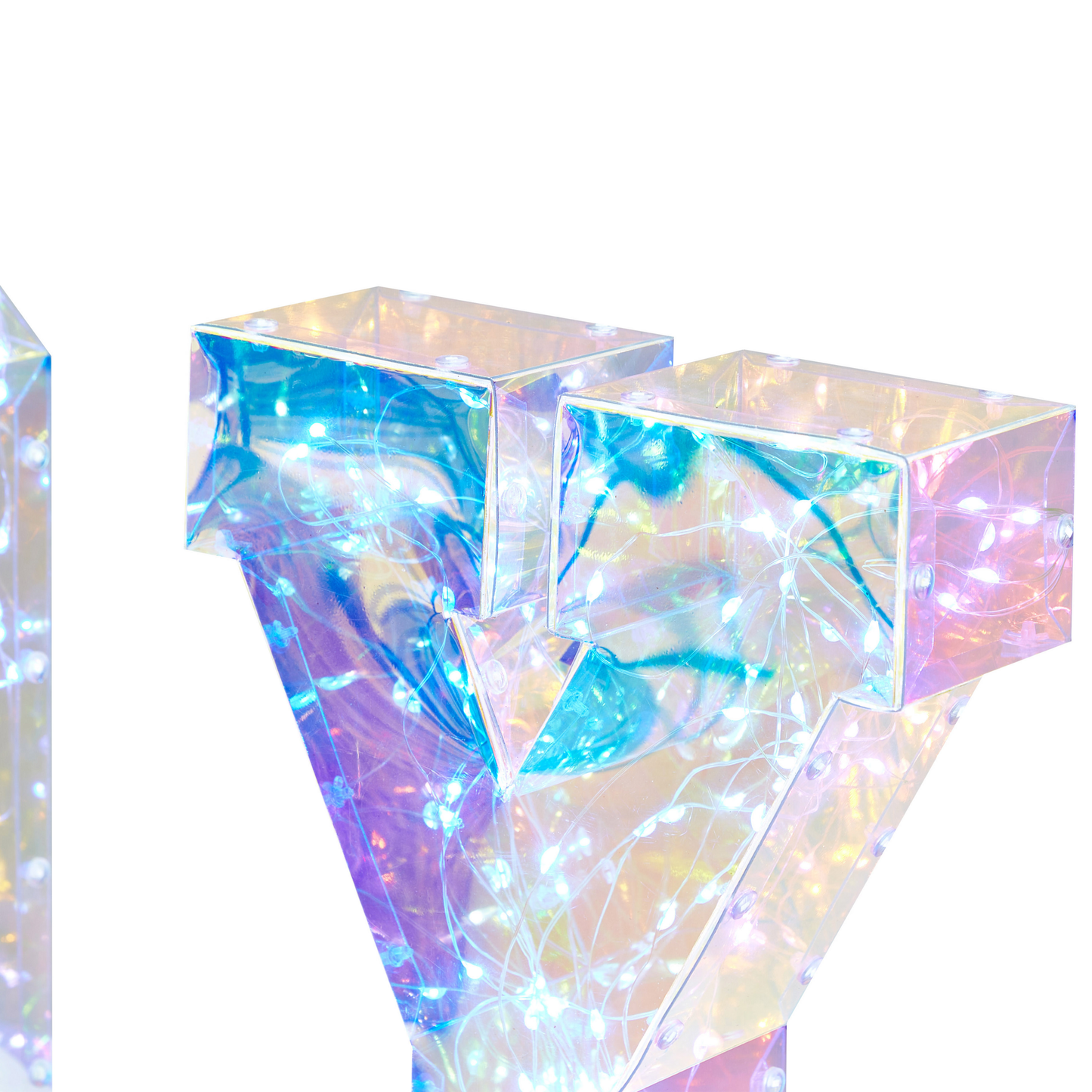 LED Dekoration Schriftzug CASTOR Bunt