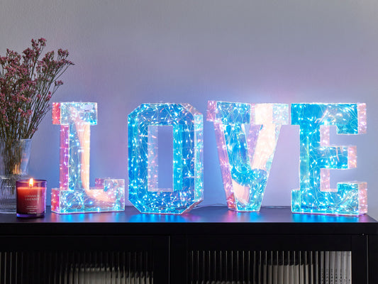 LED-Leuchtbuchstaben mehrfarbig 25 cm PROCYON