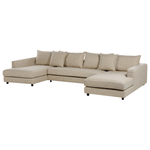 Wohnlandschaft U-förmig beige 5-Sitzer LILVIKEN