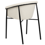 Esszimmerstuhl 2er Set AMES Bouclé Cremeweiss