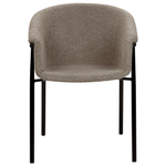 Esszimmerstuhl 2er Set AMES Bouclé Taupe