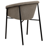 Esszimmerstuhl 2er Set AMES Bouclé Taupe