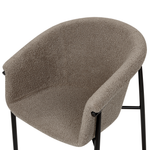 Esszimmerstuhl 2er Set AMES Bouclé Taupe