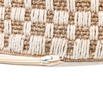 Pouf Baumwolle beige / creme ⌀ 50 cm PIRAK