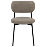 Esszimmerstuhl 2er Set CASEY Bouclé Taupe