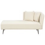 Chaiselongue Bouclé cremeweiss rechtsseitig RIOM