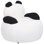 Kindersessel Bouclé weiss / schwarz Tierform Panda VIBY