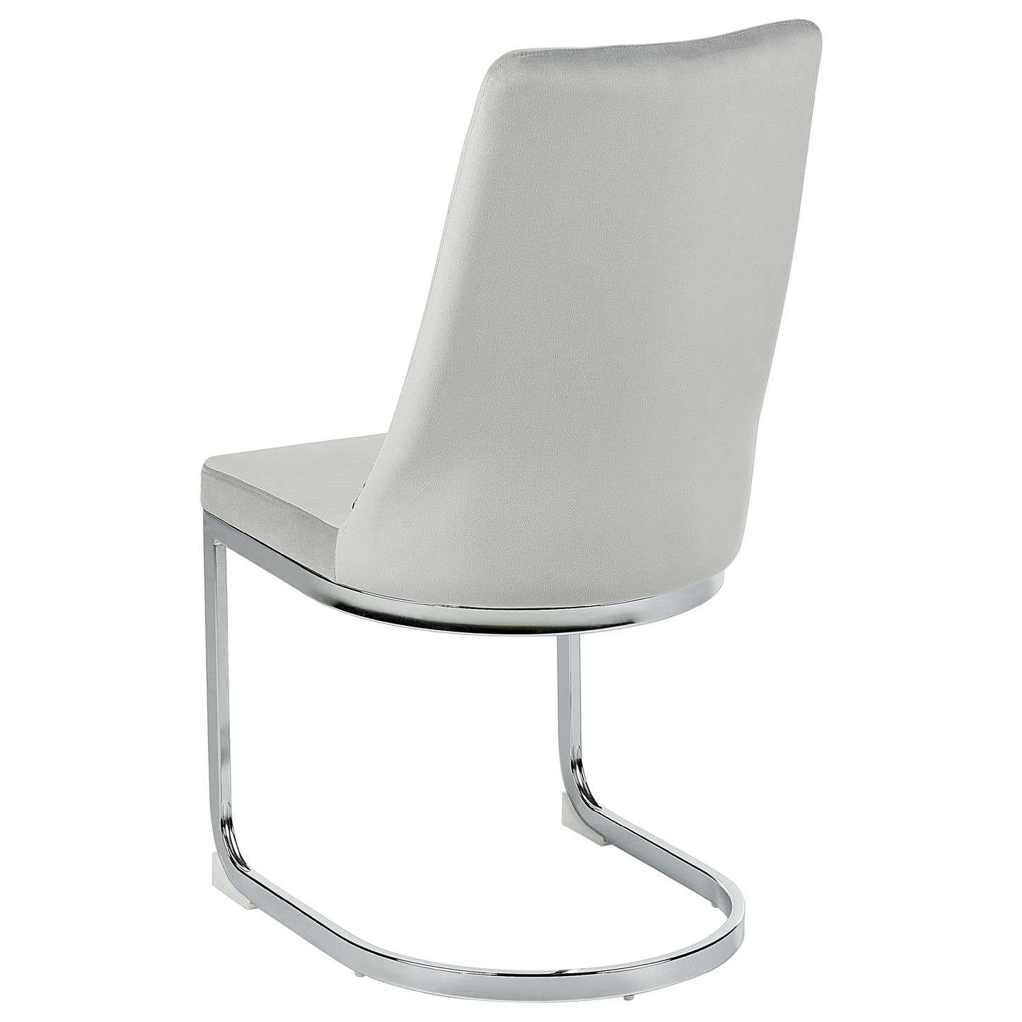 Esszimmerstuhl 2er Set ALTOONA Samtstoff Grau