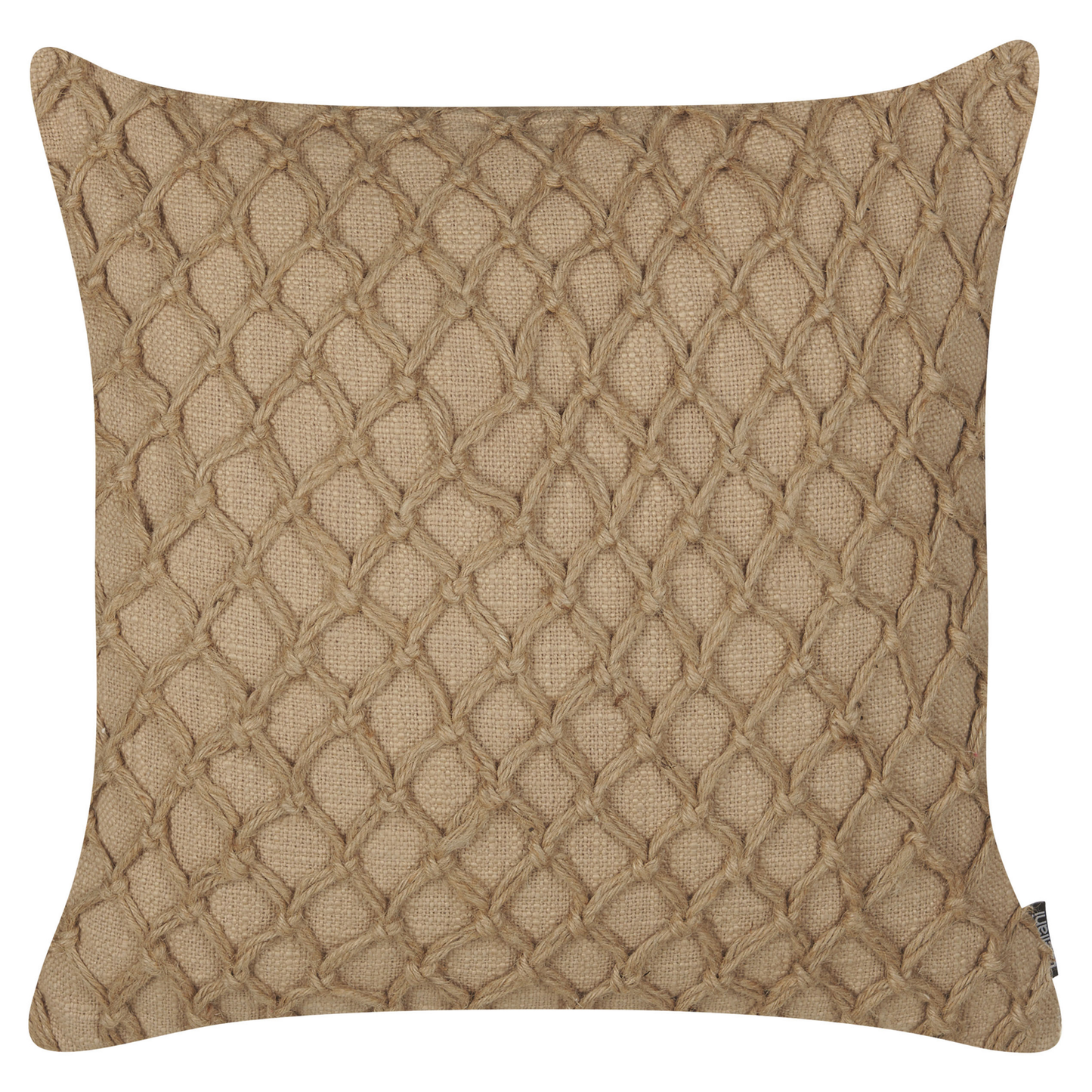 Dekokissen 2er Set COLLOMIA Bouclé 45 x 45 cm Beige Geometrisches Muster