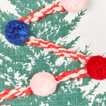 Dekokissen 2er Set EPISCIA Baumwolle 45 x 45 cm Weiss Weihnachtsmotiv