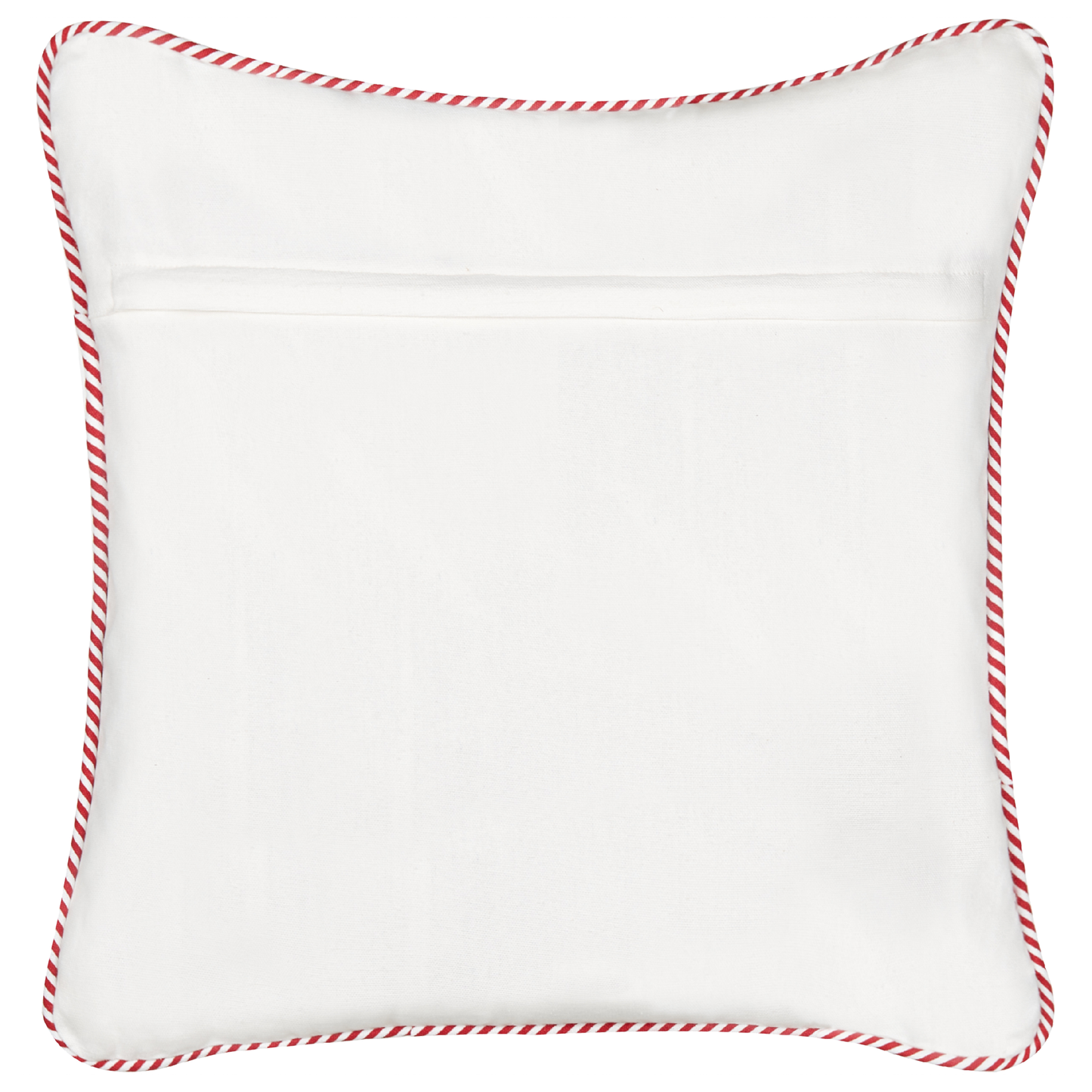 Dekokissen 2er Set ECHEVERIA Samtstoff 45 x 45 cm Weiss Weihnachtsmotiv