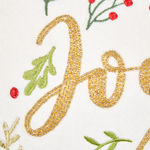 Dekokissen 2er Set ECHEVERIA Samtstoff 45 x 45 cm Weiss Weihnachtsmotiv