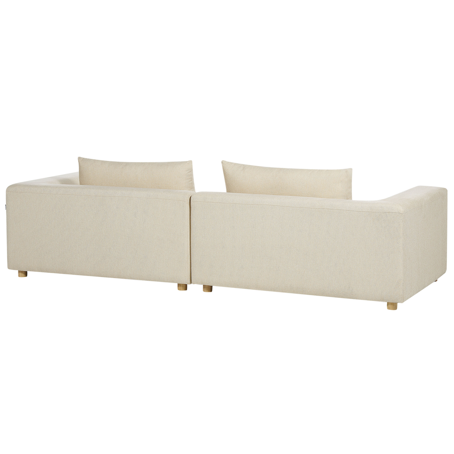 3-Sitzer Sofa sandbeige mit Kissen LERMON