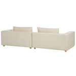 3-Sitzer Sofa sandbeige mit Kissen LERMON