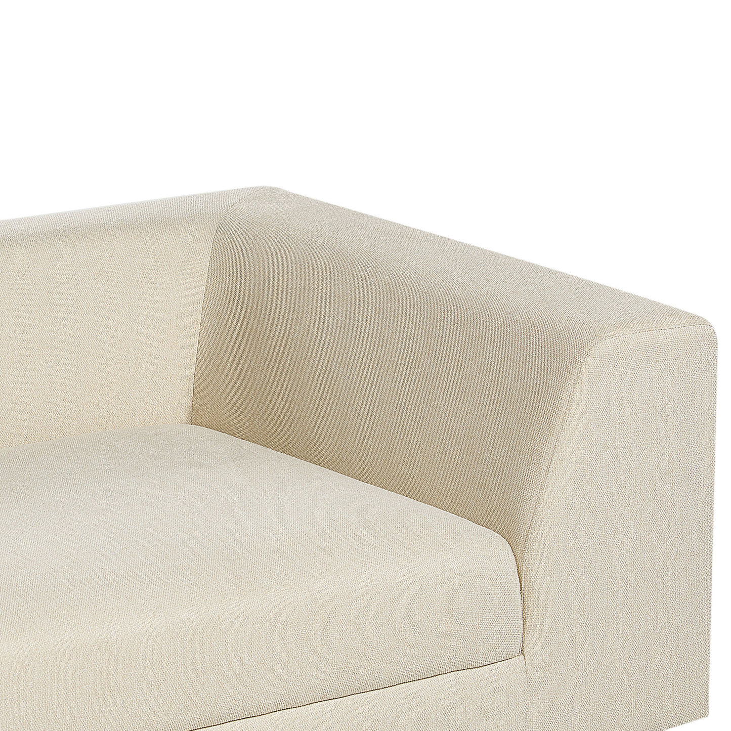 3-Sitzer Sofa sandbeige mit Kissen LERMON