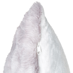 Dekokissen 2er Set MACODES Webpelz 45 x 45 cm Hellgrau Ohne Muster