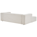 2-Sitzer Ecksofa hellbeige rechtsseitig VERNON