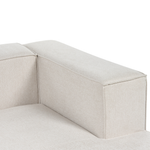 3-Sitzer Ecksofa hellbeige linksseitig VERNON