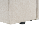 3-Sitzer Ecksofa hellbeige linksseitig VERNON