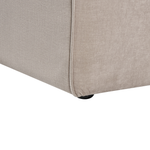 3-Sitzer Ecksofa Samtstoff taupe linksseitig VERNON