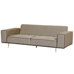 3-Sitzer Sofa Leinen hellbraun OSELO