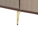 3-Sitzer Sofa Leinen hellbraun OSELO