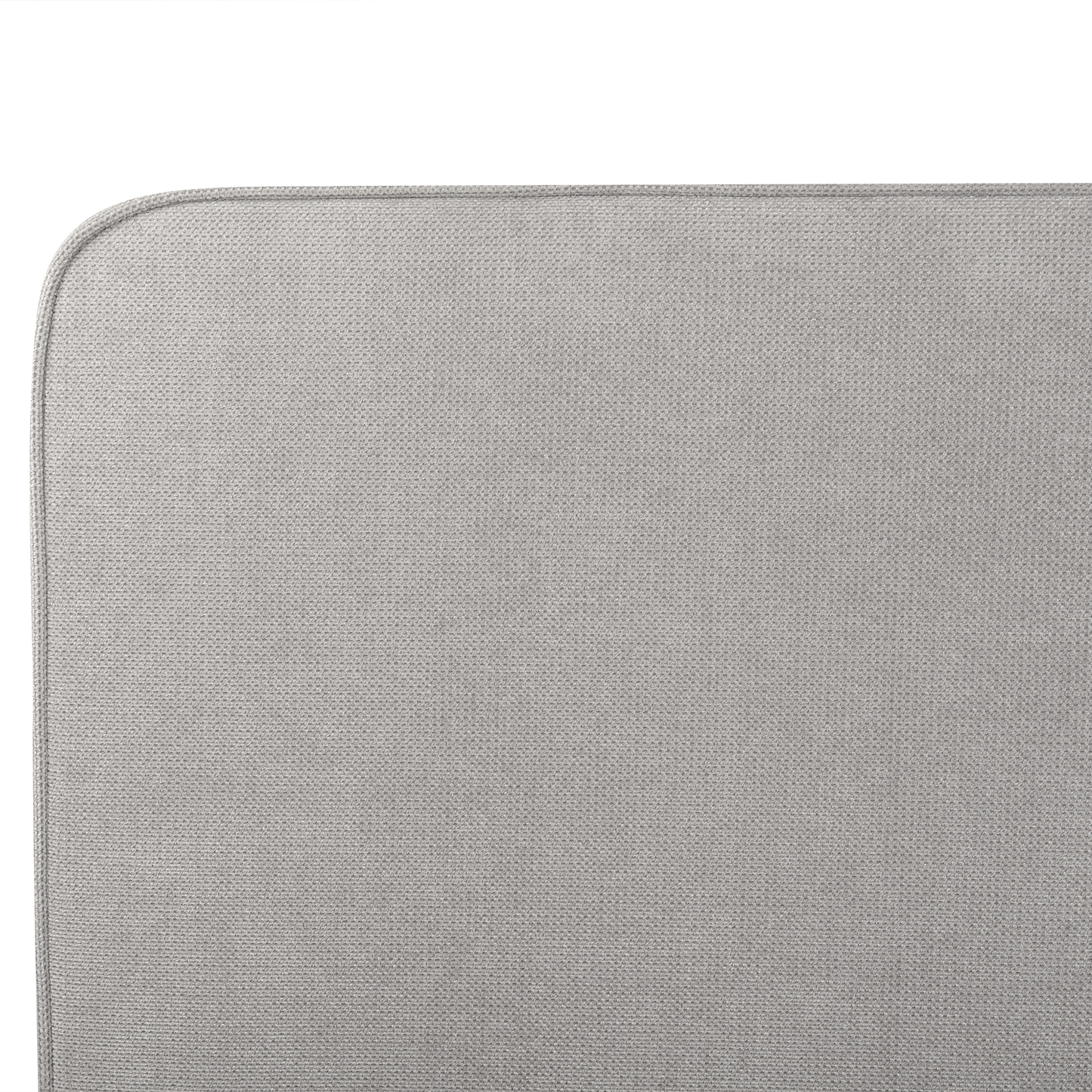 Bett mit Lattenrost Stoff VALOGNES 180 x 200 cm Hellgrau