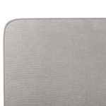Bett mit Lattenrost Stoff VALOGNES 180 x 200 cm Hellgrau