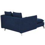 Chaiselongue Stoff marineblau / schwarz CHARMES