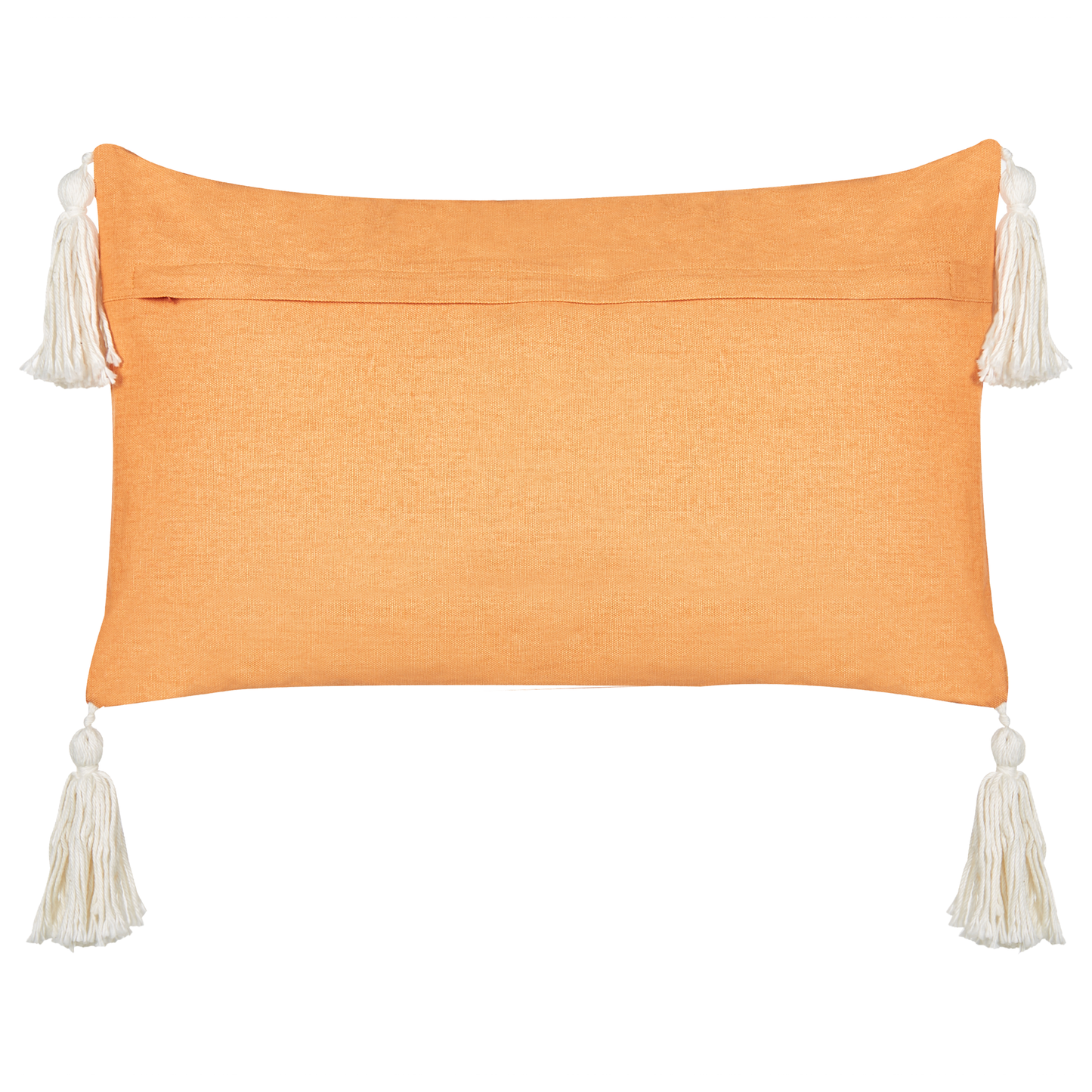 Dekokissen 2er Set LITHOPS Samtstoff 30 x 50 cm Orange Weihnachtsmotiv