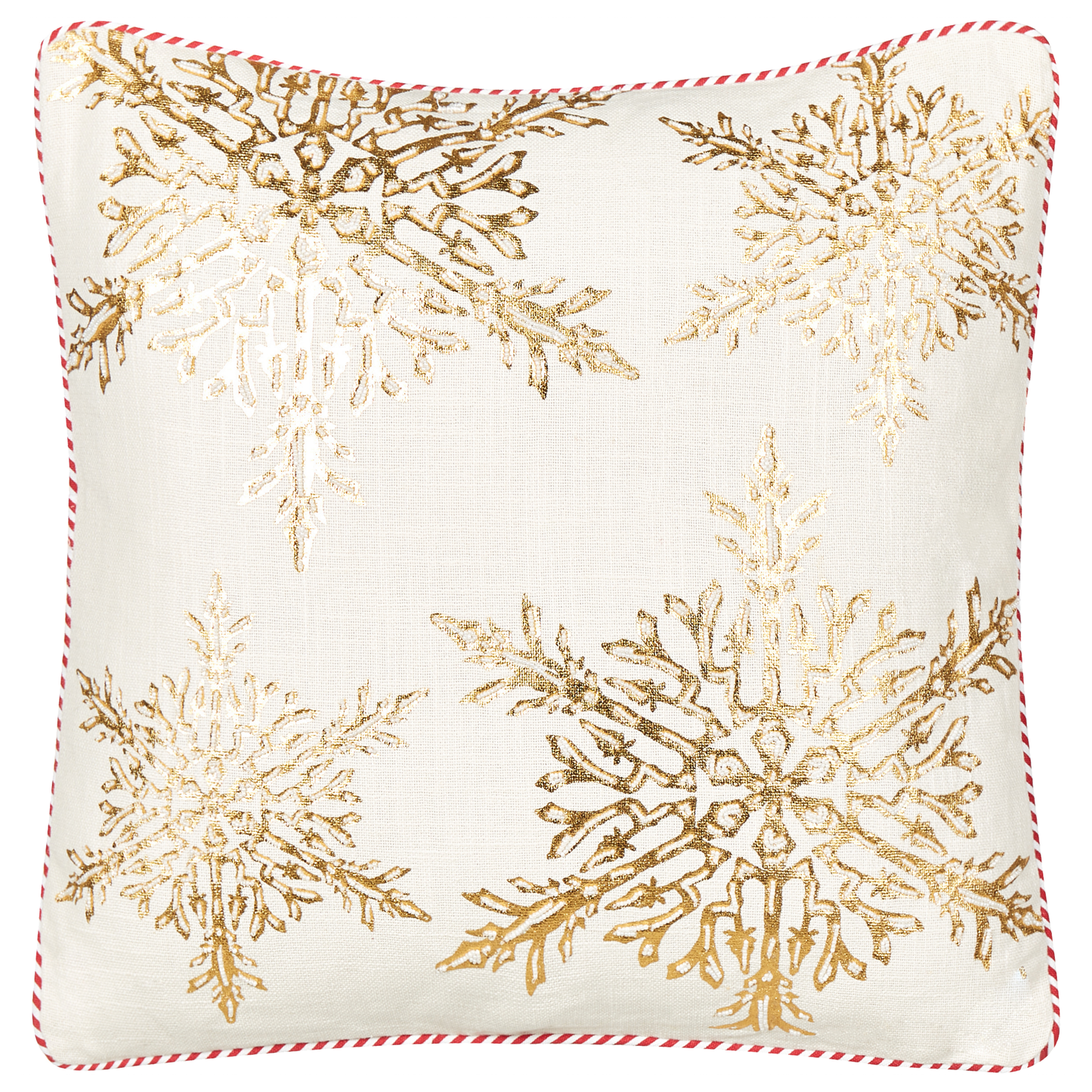 Dekokissen 2er Set STAPELIA Baumwolle 45 x 45 cm Weiss Weihnachtsmotiv