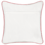 Dekokissen 2er Set STAPELIA Baumwolle 45 x 45 cm Weiss Weihnachtsmotiv