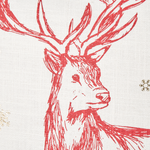 Dekokissen 2er Set VALLOTA Baumwolle 45 x 45 cm Weiss Weihnachtsmotiv