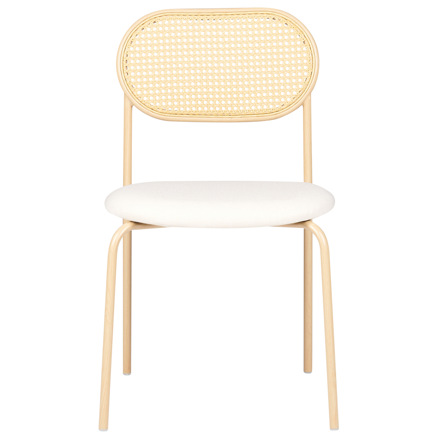 Esszimmerstuhl 2er Set ADAVER Metall Hellbraun