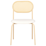 Esszimmerstuhl 2er Set ADAVER Metall Hellbraun