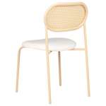 Esszimmerstuhl 2er Set ADAVER Metall Hellbraun