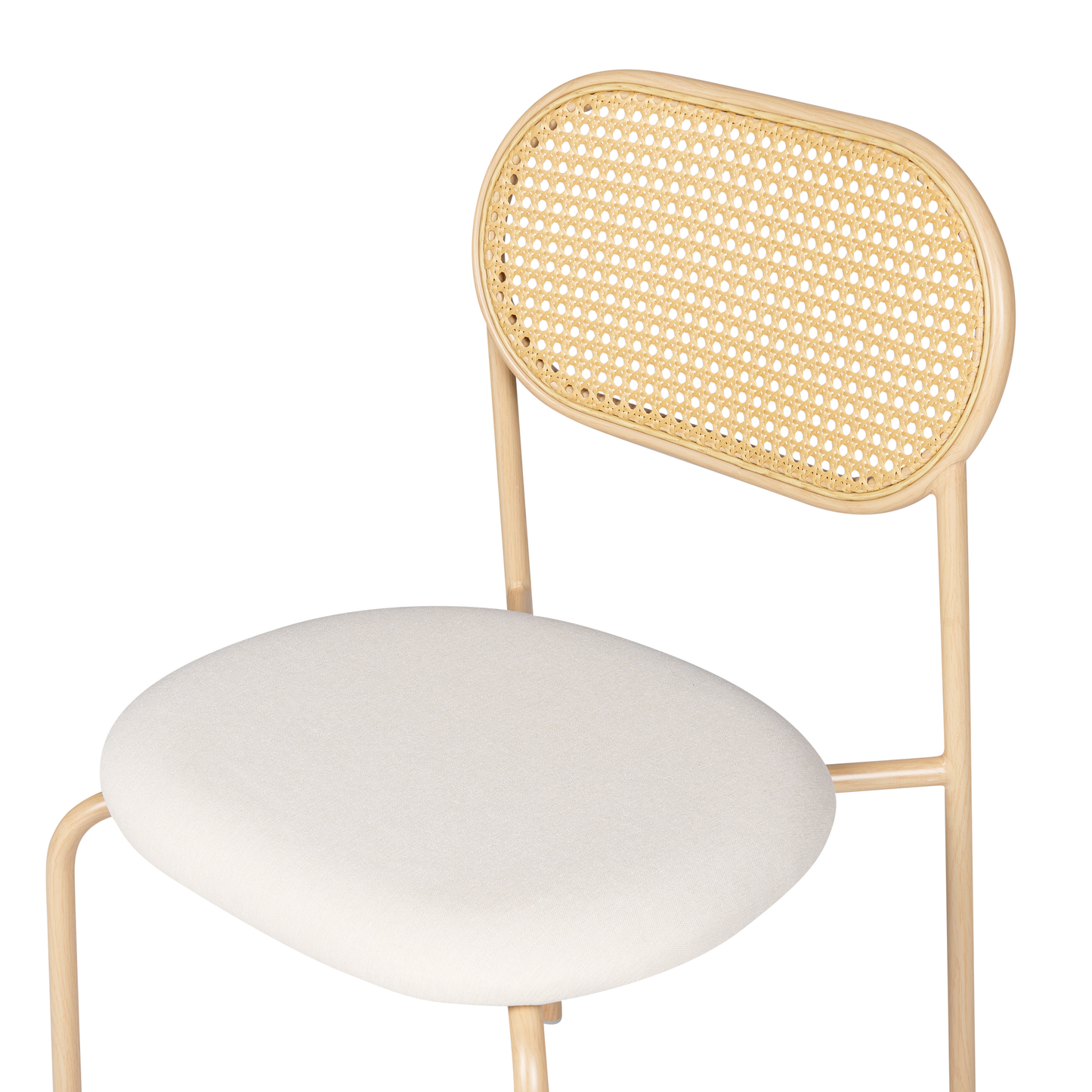 Esszimmerstuhl 2er Set ADAVER Metall Hellbraun