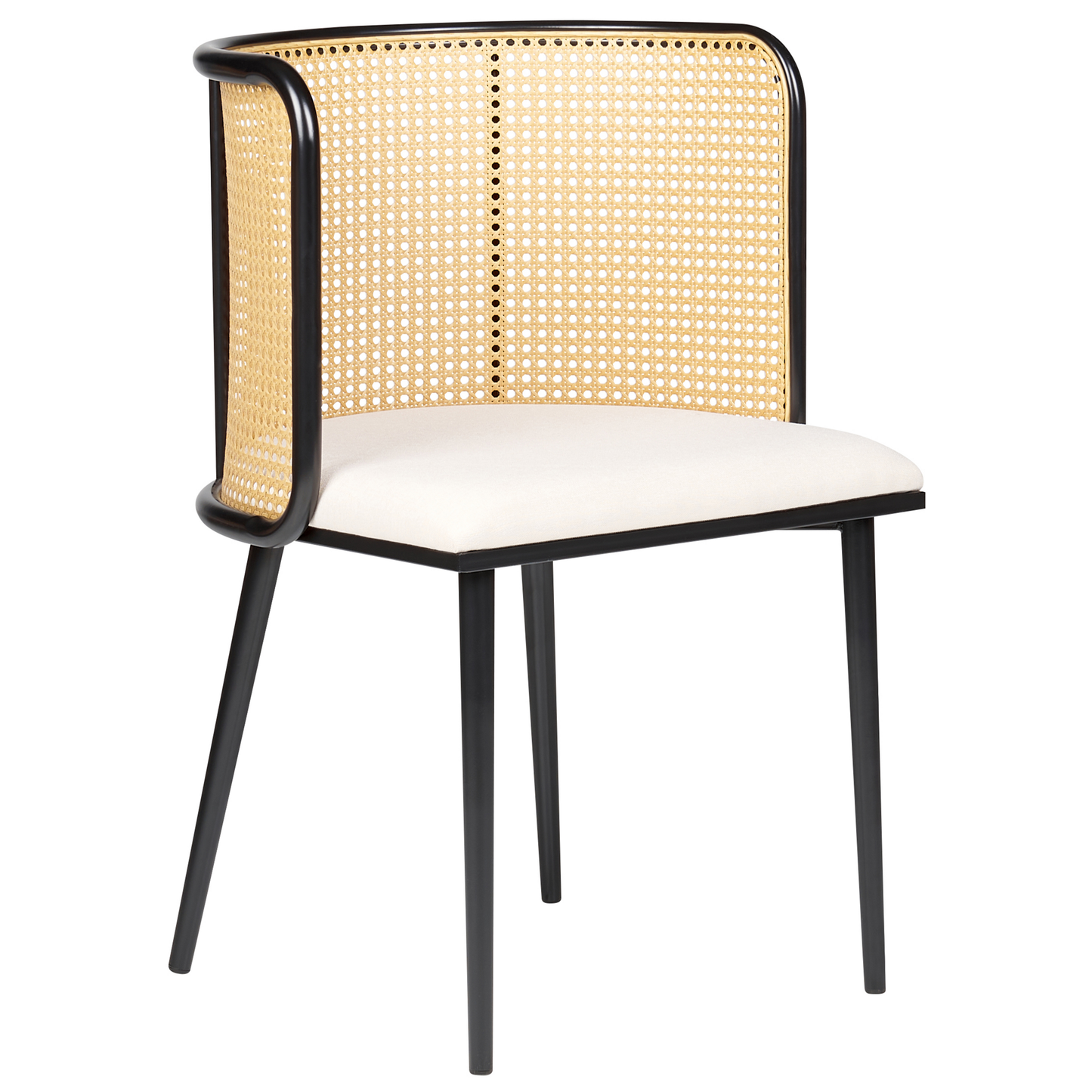 Esszimmerstuhl 2er Set KOBUK Metall Schwarz