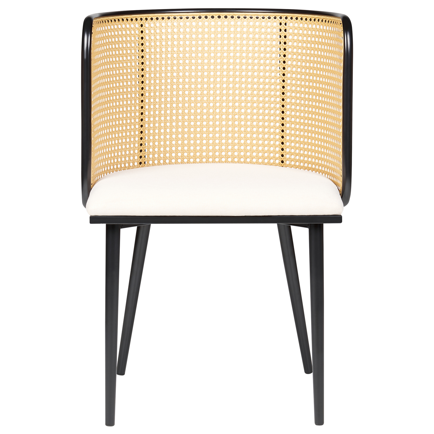 Esszimmerstuhl 2er Set KOBUK Metall Schwarz