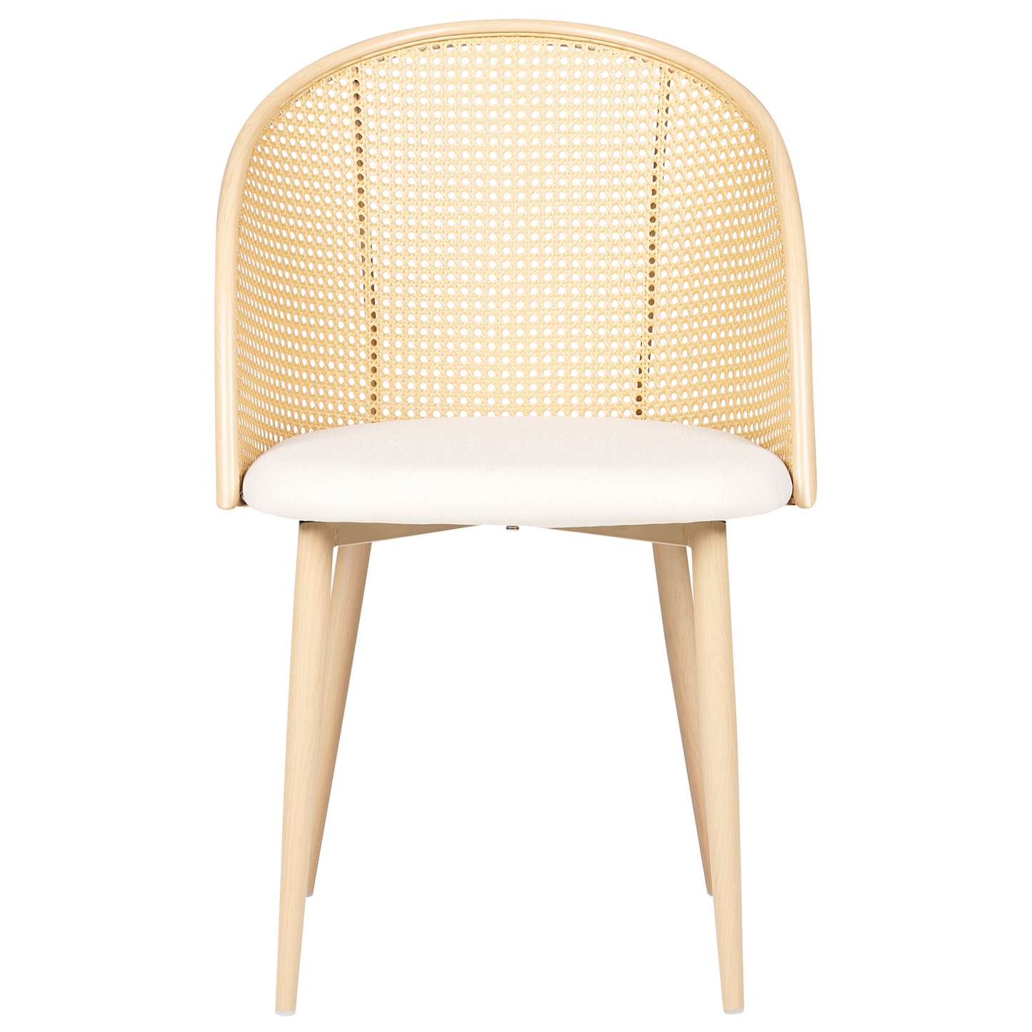 Esszimmerstuhl 2er Set CORNELL Metall Hellbraun